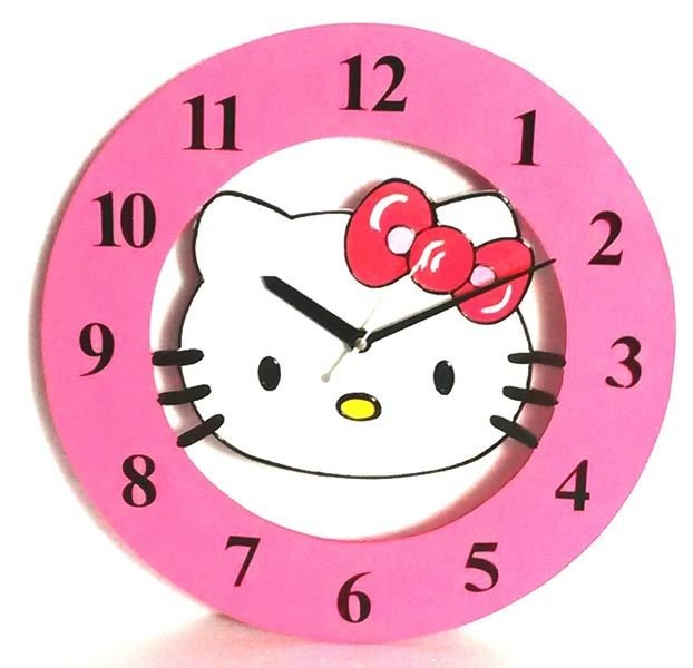 Wooden Cartoon Clock 03