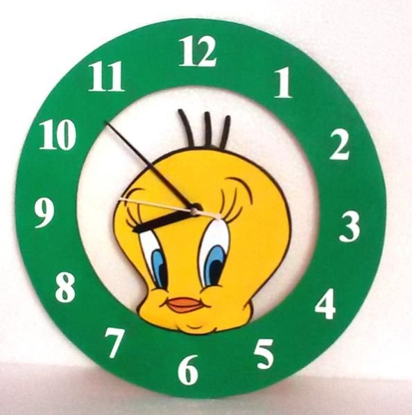 Wooden Cartoon Clock 04