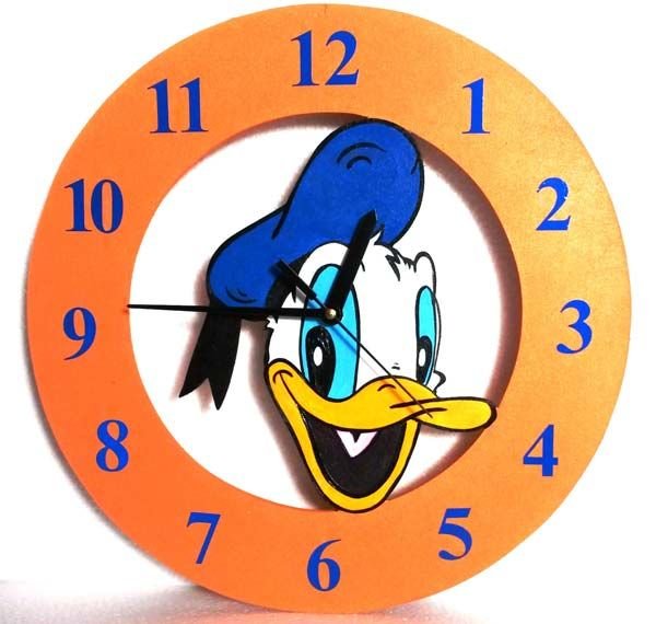 Wooden Cartoon Clock 01