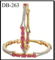 Artificial Diamond Bangles (DB-263)