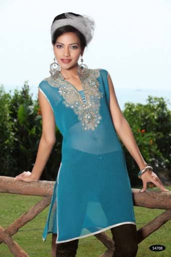 Hand Work Kurti (54708)