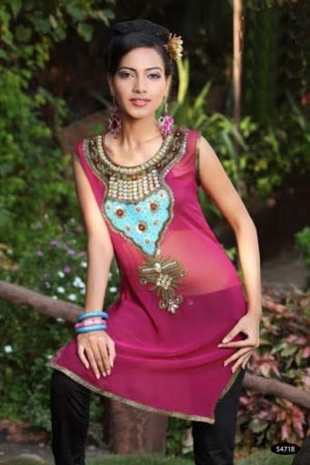 Hand Work Kurti (54718)