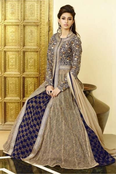 Semi Stitched Anarkali Suit 02