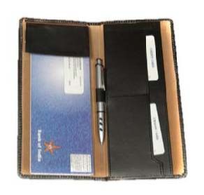 Leather Cheque Book Holder 01