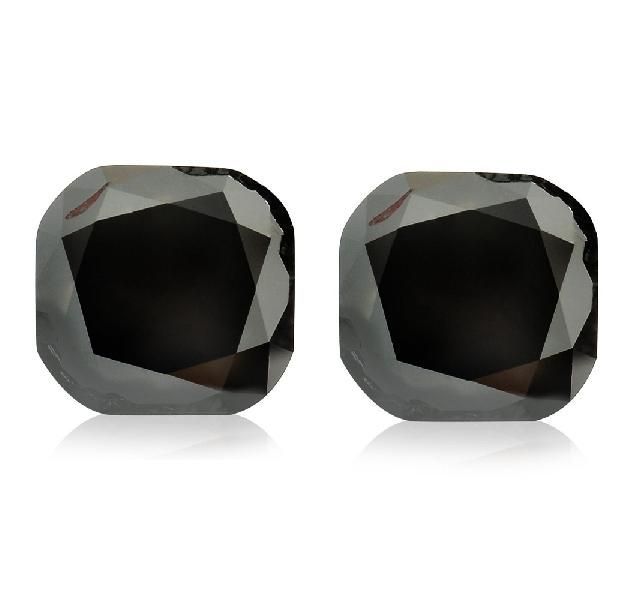 Cushion Cut Natural Black Loose Diamond (18)