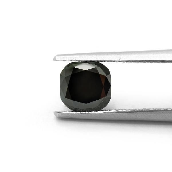 Cushion Cut Natural Black Loose Diamond (3)