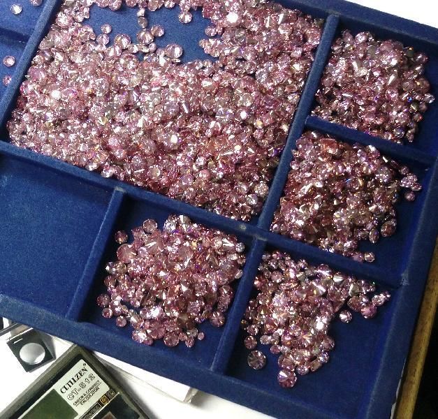 Pink Color Loose Diamond  02