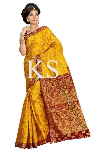 Kanchipuram Art Silk Contrast Sarees (KALA000012)