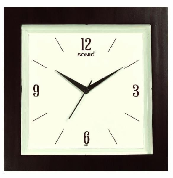 Square Wall Clock (051 white)