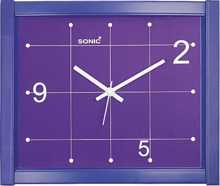 Square Wall Clock (058 Blue)