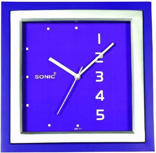 Square Wall Clock (111 blue)