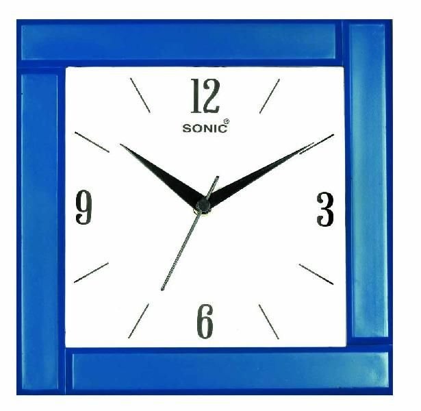 Square Wall Clock (241 blue)