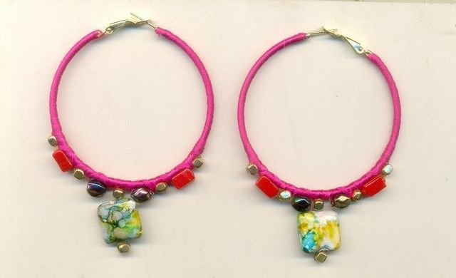 FJ-BDER0# 30158 Beaded Earrings