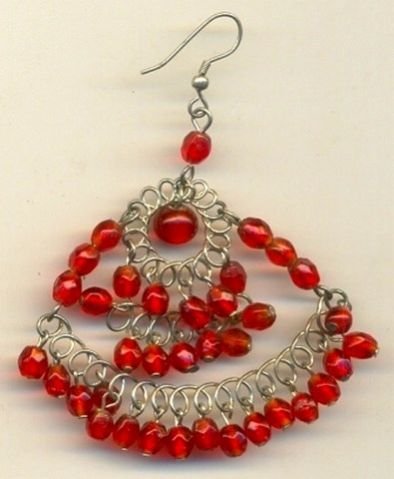 FJ-BDER0# 30162 Beaded Earrings