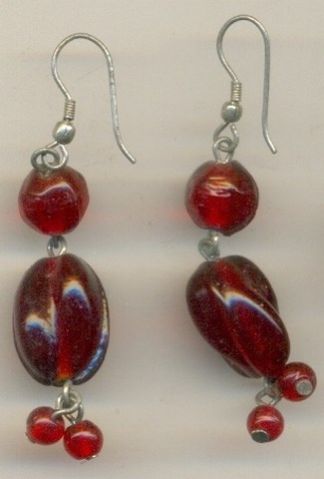 FJ-GER0# 30171 Glass Earrings
