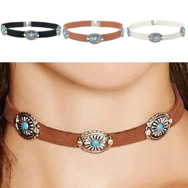 FJ-LN0# 30240 Leather Choker