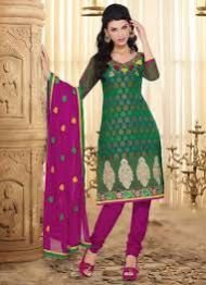 Chanderi Cotton Unstitched Suit 01