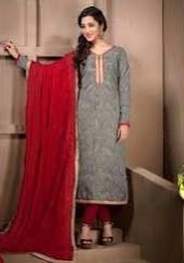 Unstitched Cotton Jacquard Suit 04