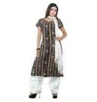 Unstitched Bandhani Cotton Suit 06
