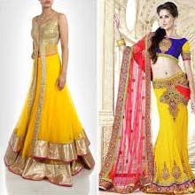 Unstitched Designer Anarkali Suit 05