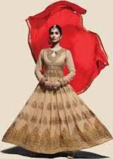 Unstitched Designer Anarkali Suit 06