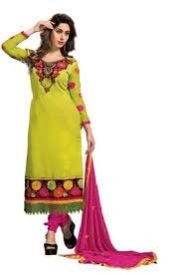 Semi Stitched Cotton Suit 02