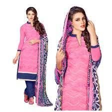 Semi Stitched Cotton Suit 04