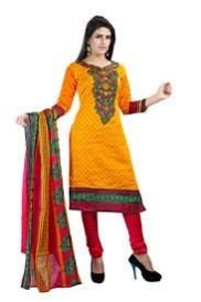 Semi Stitched Cotton Suit 06