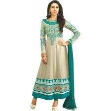 Semi Stitched Georgette Suit 01