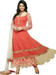 Semi Stitched Georgette Suit 03