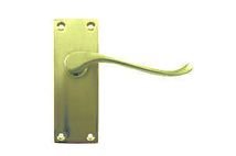 Brass Victorian Scroll Lever Latch Handles