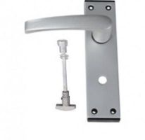 Lever Bathroon on 6 Plate with Black End Cap