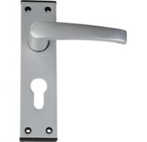 Lever  Euro Cut on 6 Plate with Black End