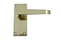 Solid Brass Victorian Straight Lever Latch Handles