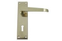 Solid Brass Victorian Straight Lever Lock Handles