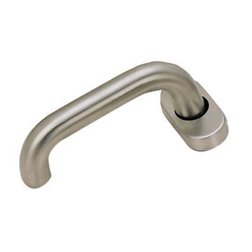 Stainless Steel Hollow Lever Handle On Oval Rose