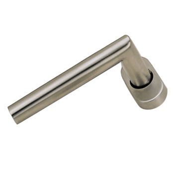 Stainless Steel Hollow Lever Handle On Oval Rose