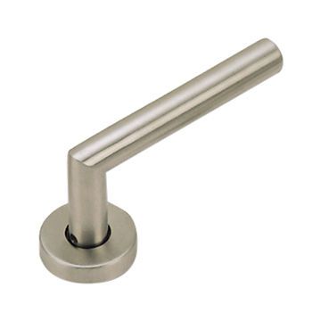 Stainless Steel Hollow Lever Handle On Round Rose
