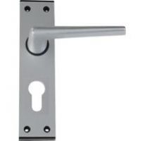 Straight Lever Euro Cut on 6 Plate with Black