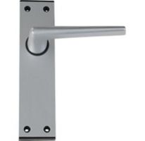 Straight Lever Latch on 6 plate with Black End