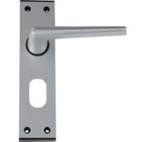 Straight Lever Oval Cut on 6  Plate with Black