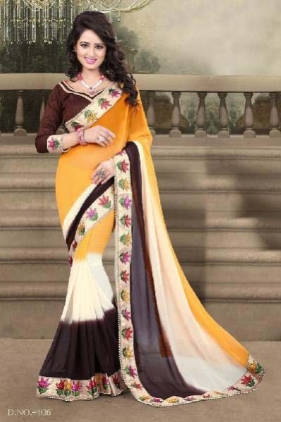 Printed Saree (D.NO. 406)
