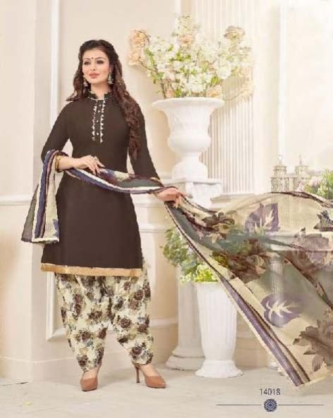 Glace Cotton Salwar Suit (14018)