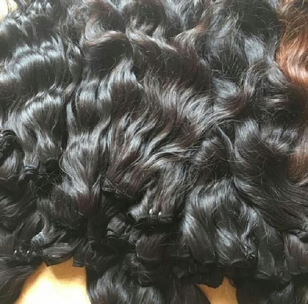 Indian Natural Remy Human Wavy Hair Extension 06