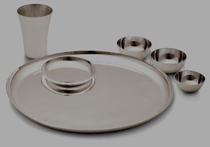 Silver Plated Thali Set Tableware