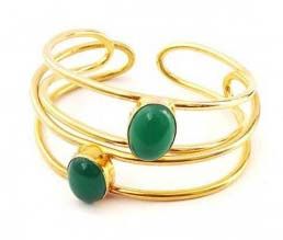 Double String Green Stone Bracelets