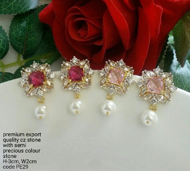 Cubic Zirconia Fashion Earrings (PE29) 02