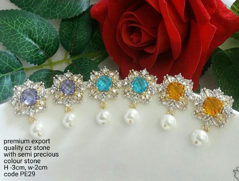 Cubic Zirconia Fashion Earrings (PE29) 03