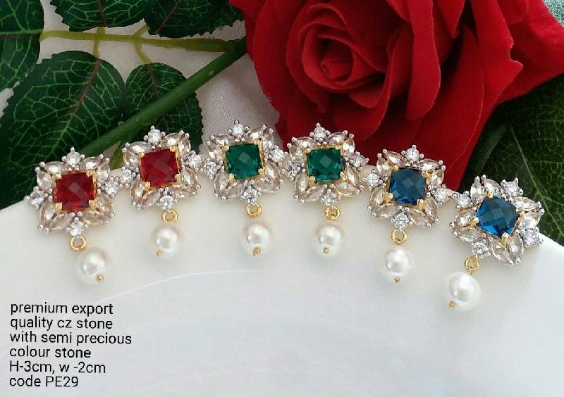 Cubic Zirconia Fashion Earrings (PE29) 01
