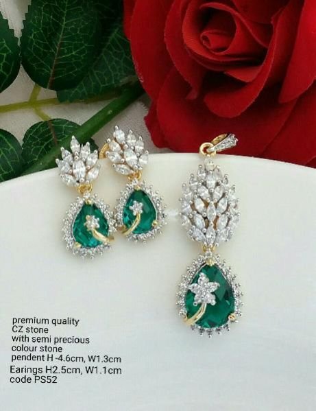 Cubic Zirconia Fashion Earrings (PS52) 02